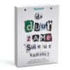 De Duurzame Scheurkalender van Tolhuijs met witte omslag, kleurrijke letters en 365 tips, recepten en weetjes