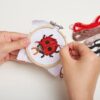 Mini Cross Stitch Embroidery Kit Lieveheersbeestje