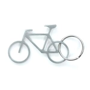 Bike key ring and bottle opener