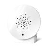 Witte Relaxound Oceanbox met ronde voorkant, kleine luidsprekeropeningen en bewegingssensor