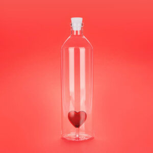 Waterfles met Rood Hart 1,2 Liter