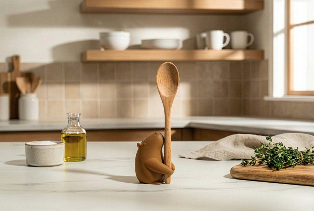 OTOTO Capybrush capibara als houder voor een houten lepel