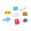 Set van 8 Trendform Travel reismagneten met verschillende reismotieven